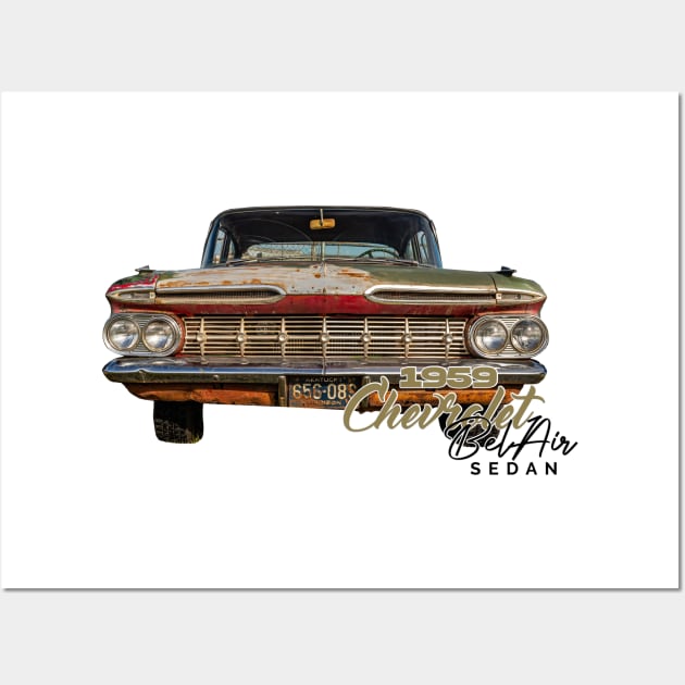 1959 Chevrolet Bel Air Sedan Wall Art by Gestalt Imagery